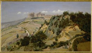 ヴォルテッラの城塞 作： Jean Baptiste Camille Corot