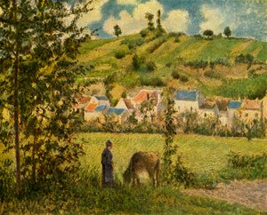 Chaponval、1880、1939。 作： Camille Jacob Pissarro
