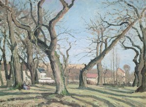 1872年ルーベシエンヌの栗の木 作： Camille Jacob Pissarro