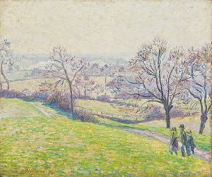 エッピング風景、1893（リネンキャンバスに油彩） 作： Camille Jacob Pissarro