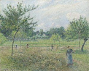 エラニーの干し草、1892 作： Camille Jacob Pissarro