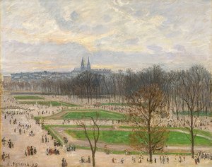冬の午後のチュイルリー庭園。 1899 作： Camille Jacob Pissarro