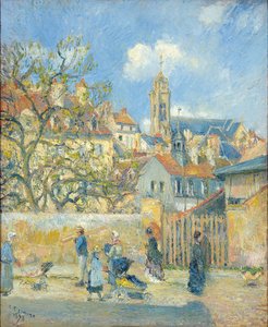 パルクオシャレット、ポントワーズ、1878年 作： Camille Jacob Pissarro