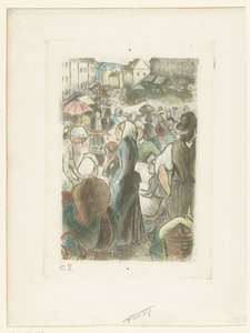 ジゾーのマルクト ジザーズマーケット 作： Camille Jacob Pissarro