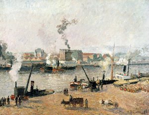 霧の朝、ルーアン、1896