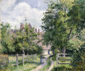 サンマルタン、ジソール近郊、1885年 作： Camille Jacob Pissarro