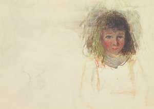 アーティストソンジョルジュ、1880年頃（厚紙の上にWCとグラファイト） 作： Camille Jacob Pissarro