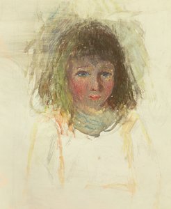 アーティストソンジョルジュ、詳細、1880年頃（厚紙の上にWCとグラファイト） 作： Camille Jacob Pissarro