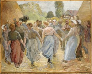 サークル、1884年 作： Camille Jacob Pissarro