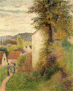 パス、1889 作： Camille Jacob Pissarro