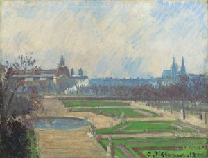 チュイルリーとルーブル、1900 作： Camille Jacob Pissarro