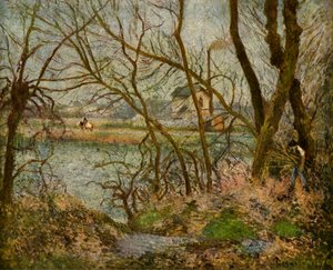 ウッドカッター、1878年、1939年。 作： Camille Jacob Pissarro