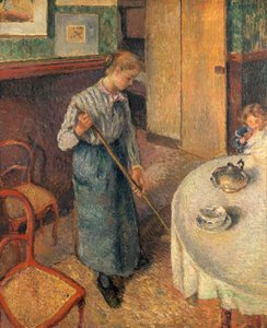 若いしもべ、1882 作： Camille Jacob Pissarro
