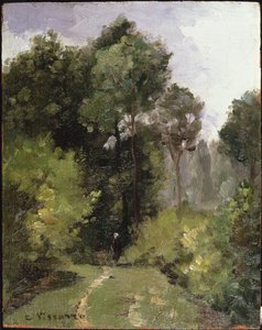 木の下、1864 作： Camille Jacob Pissarro