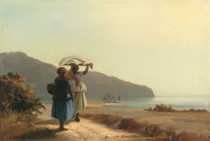 エンターテイメント、セントトーマス。 1856 作： Camille Jacob Pissarro