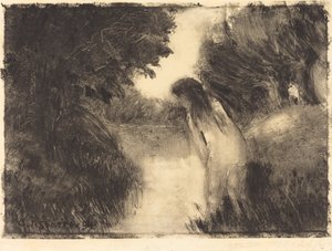 入浴者 作： Camille Pissarro