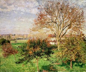 Èragny、1897年の秋の朝 作： Camille Jacob Pissarro