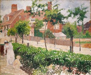 1897年、ロンドン、バス・ロード 作： Camille Pissarro
