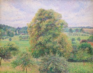 エラニーの大きなクルミの木 作： Camille Pissarro