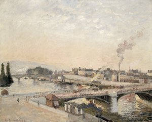 ボエルデュー橋とコルネイユ橋 作： Camille Jacob Pissarro