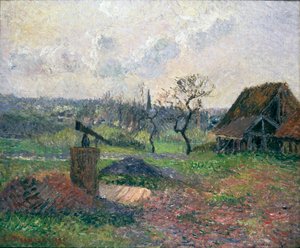 エラニーのレンガ窯、1885年 作： Camille Pissarro