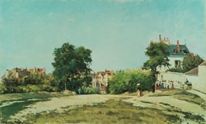 ポントワーズの古い墓地の清掃（Place du vieux cimetiere a Pontoise 作： Camille Pissarro
