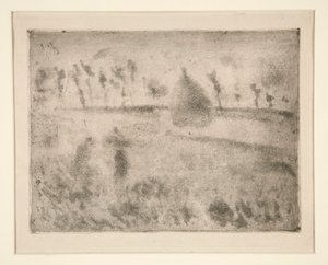 レインエフェクト 作： Camille Pissarro