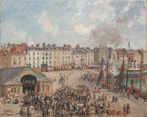 フィッシュマーケット 作： Camille Pissarro