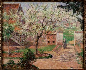エラニーの庭 カミーユ・ピサロ(1830-1903)の絵画 19世紀 個人蔵 作： Camille Jacob Pissarro