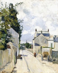 エルミタージュストリート、ポントワーズ 作： Camille Jacob Pissarro