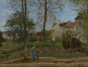 ブージバルの家 作： Camille Jacob Pissarro