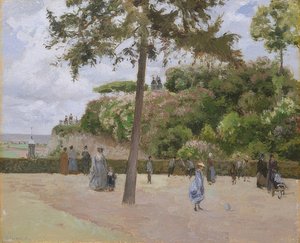 ポントワーズの公園。 1874