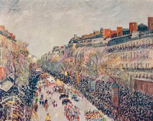 大通りのミクリーム、1897 作： Camille Jacob Pissarro