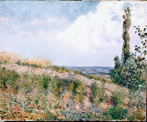 風景（油彩・キャンバス 作： Camille Jacob Pissarro