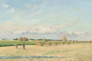 風景、イル・ド・フランス、1873年。 作： Camille Pissarro