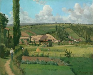 レ・パティ、ポントワーズの風景 作： Camille Pissarro