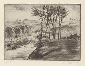 オスニーの風景 作： Camille Pissarro
