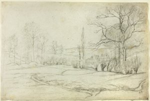 モンフーコーの風景 作： Camille Pissarro