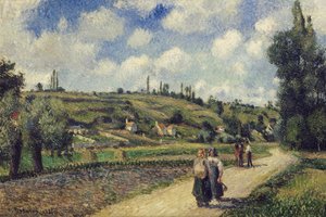 ポントワーズ近くの風景、オーヴァーズロード、1881