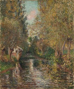 バザンクールの洗濯場 作： Camille Pissarro