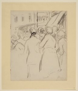 ジゾーの市場 作： Camille Jacob Pissarro