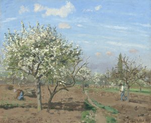 ブルームの果樹園、ルーブシエンヌ 作： Camille Jacob Pissarro
