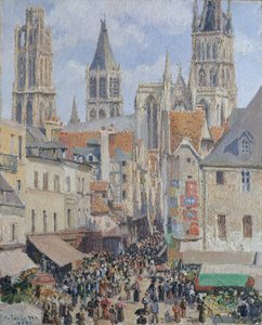 Rue delÉpicerie、日光のルーアン効果、1898年。
