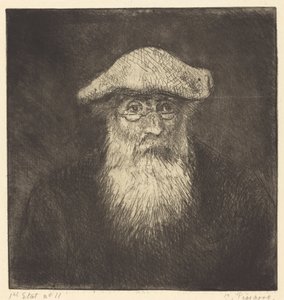 自画像 カミーユ・ピサロ、自作、c. 1890年。
