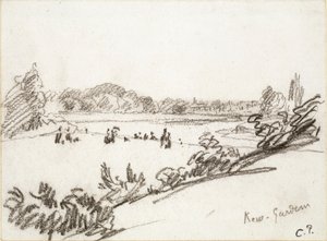 キュー・ガーデンの研究、1890年代 作： Camille Pissarro
