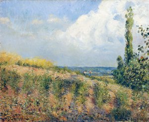カミーユ・ピサロの「迫り来る嵐」。 作： Camille Pissarro