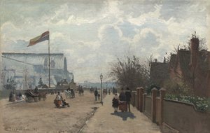 水晶宮、1871 年。 作： Camille Pissarro