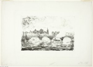 国会議事堂、ロンドン 作： Camille Pissarro