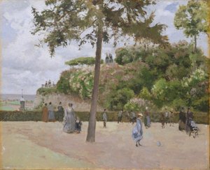ポントワーズのパブリックガーデン 作： Camille Jacob Pissarro