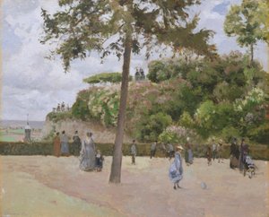 ポントワーズのパブリックガーデン、1874年。 作： Camille Jacob Pissarro